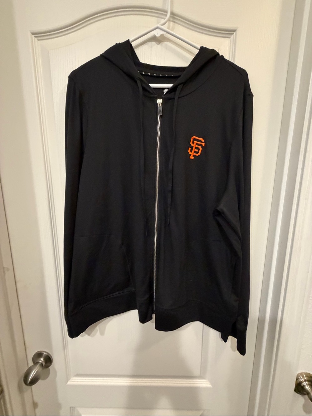Tommy Bahama IslandZone Womens XL SF Giants Black Full Zip Hoodie